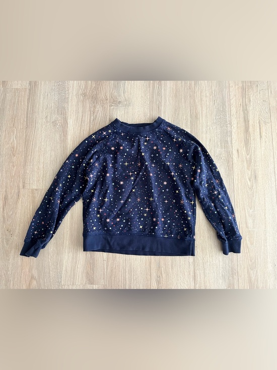 Hanna Andersson Other - Hanna Andersson Girl’s French Terry Sweatshirt Navy Star Burst - Size 10